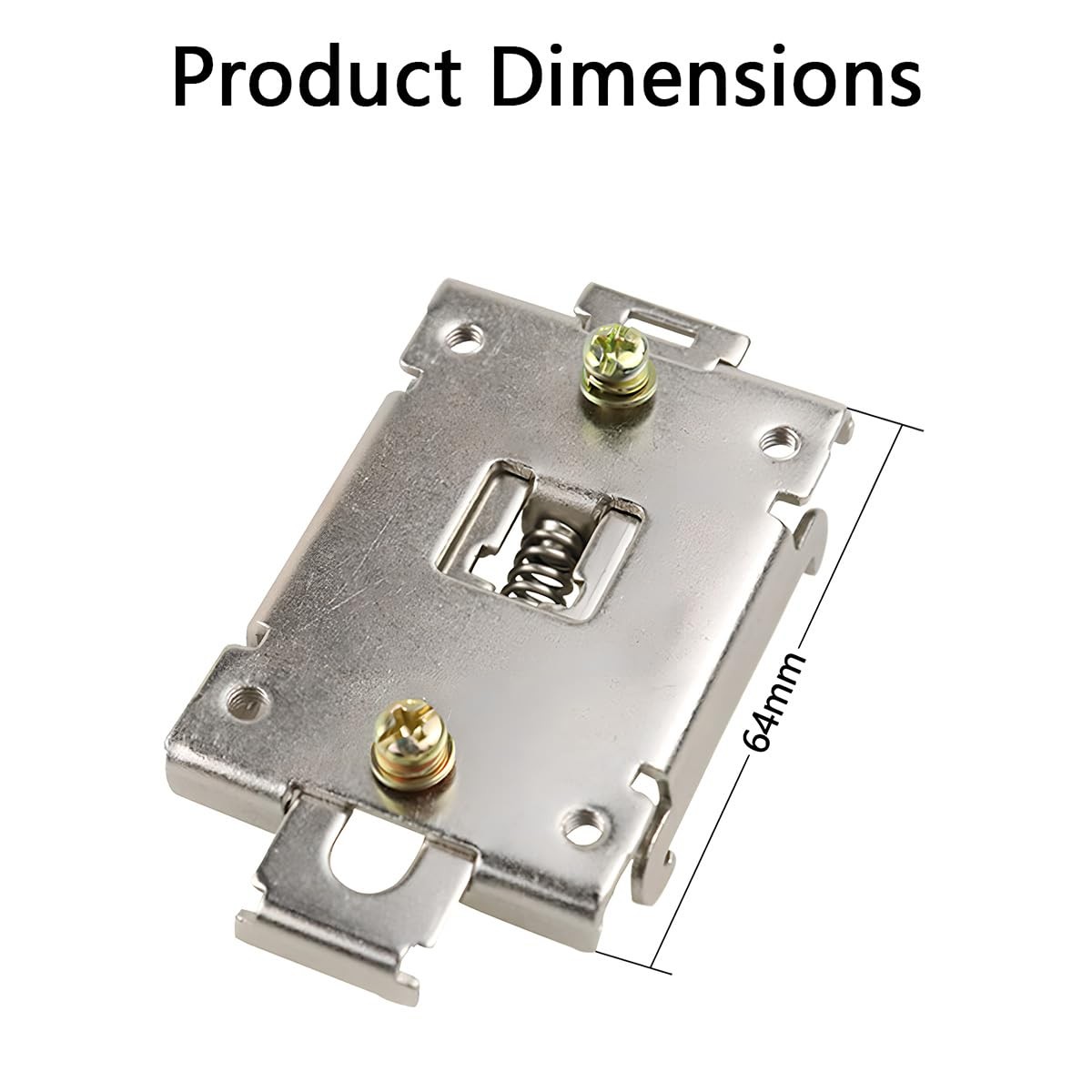 Din Rail Mounting Clip Kit 64mm Rail Mounting Bracket Buckle Single Phase SSR