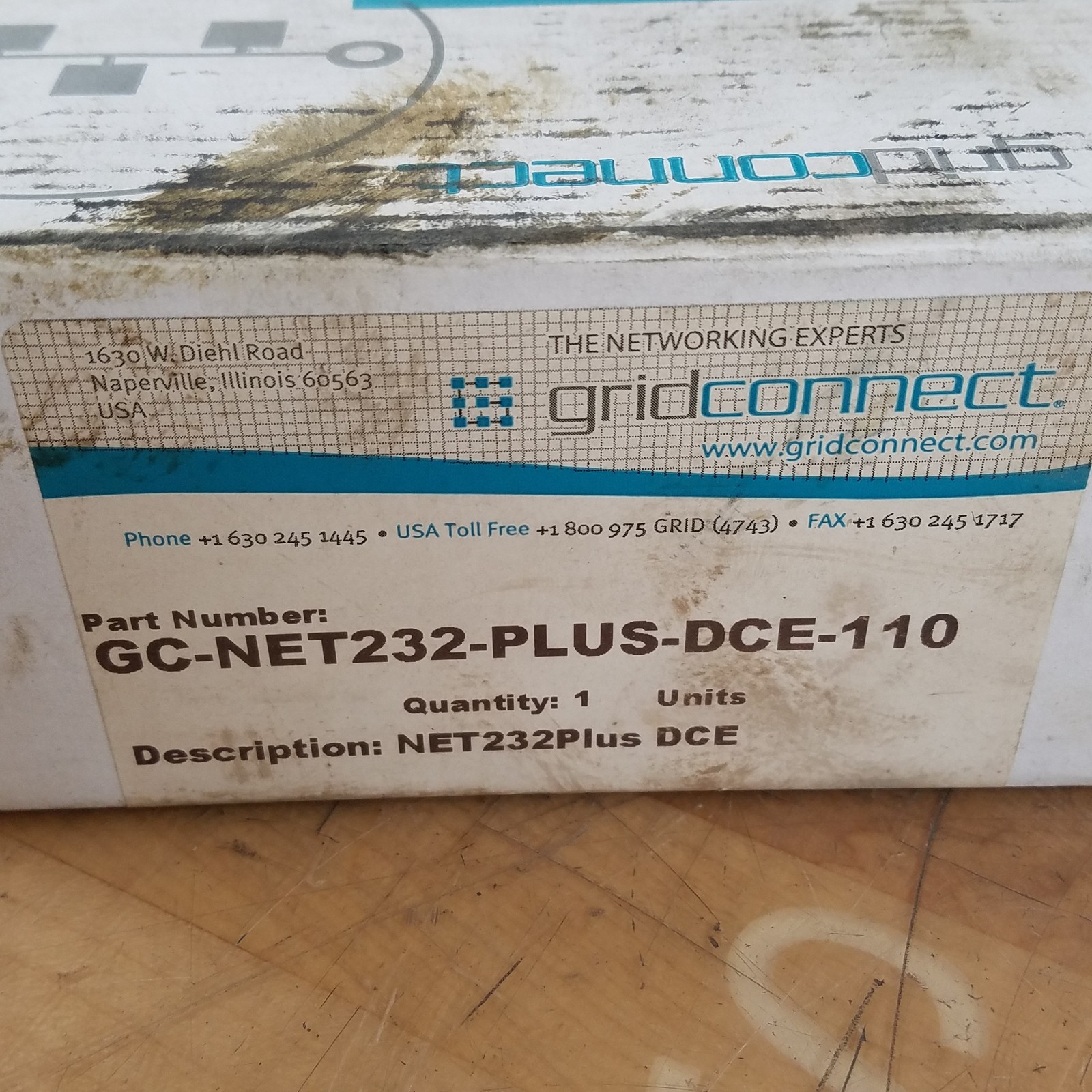 Grid Connect GC-NET232-PLUS-DCE-110 NET232+ Serial-Ethernet Adapter – USED