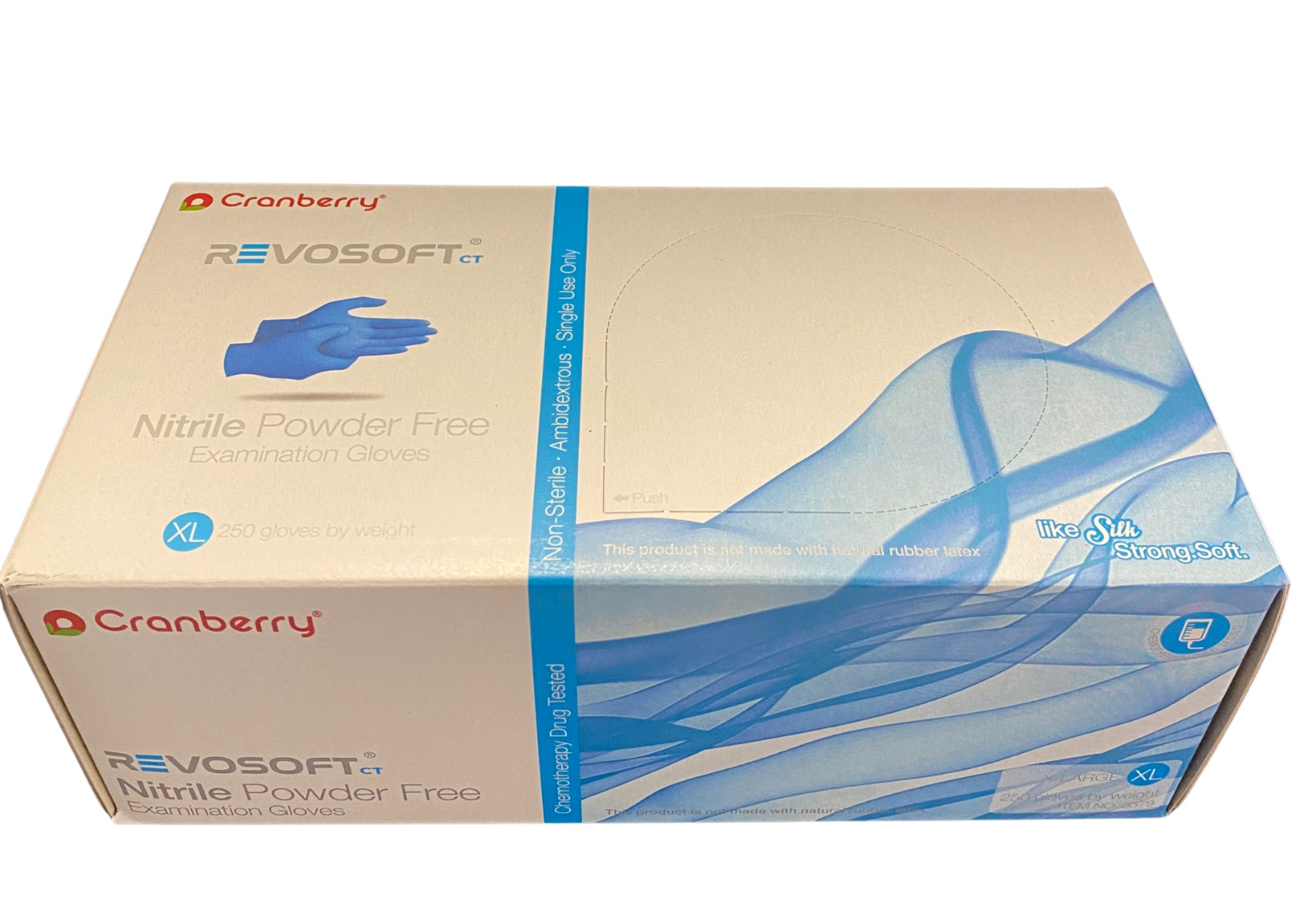 Cranberry RevoSoft ct Nitrile Powder Free Examination Gloves 33700 Series