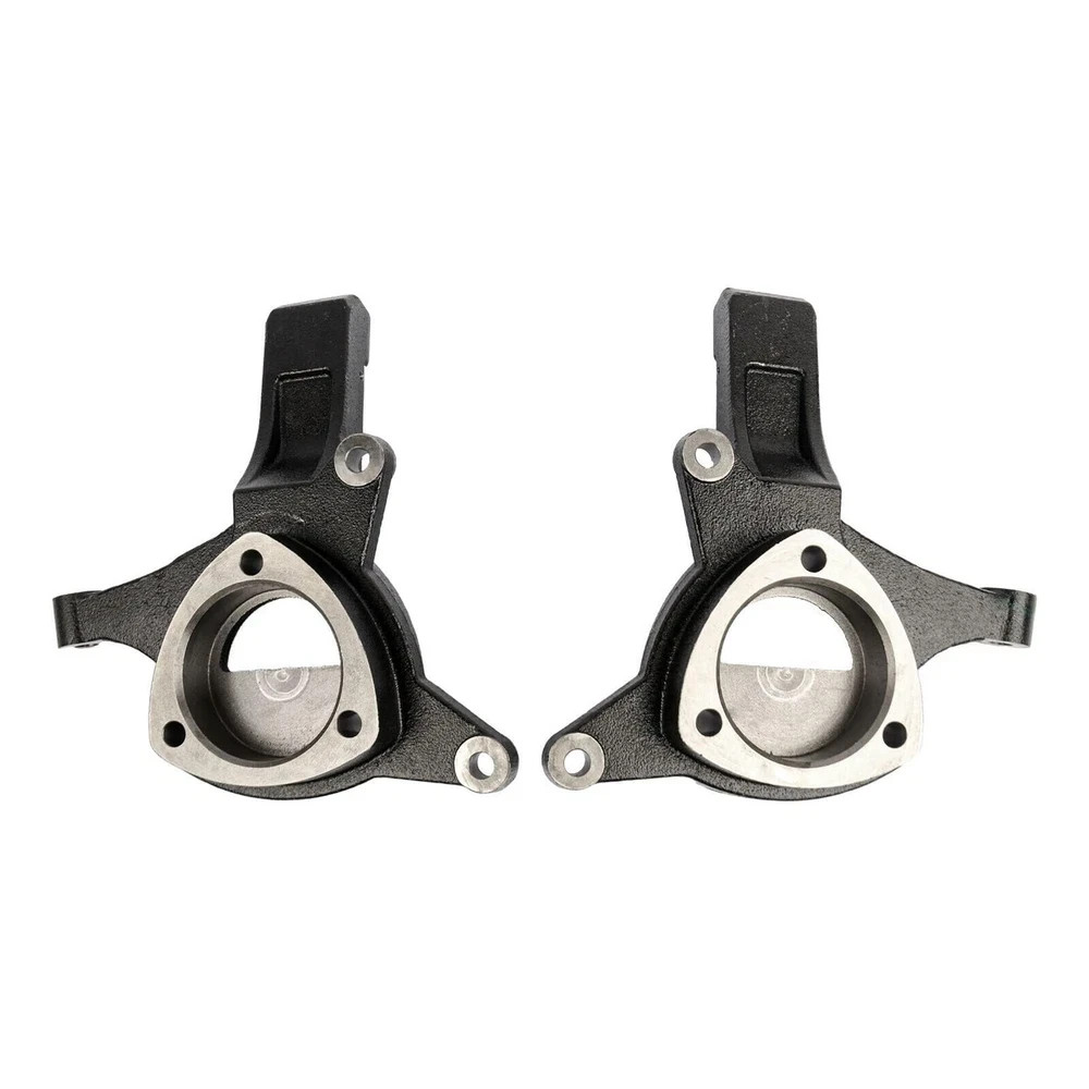 Pair 4.5 Inch Lift Spindles Knuckles 2WD for 07-17 Silverado 1500 Tahoe Suburban