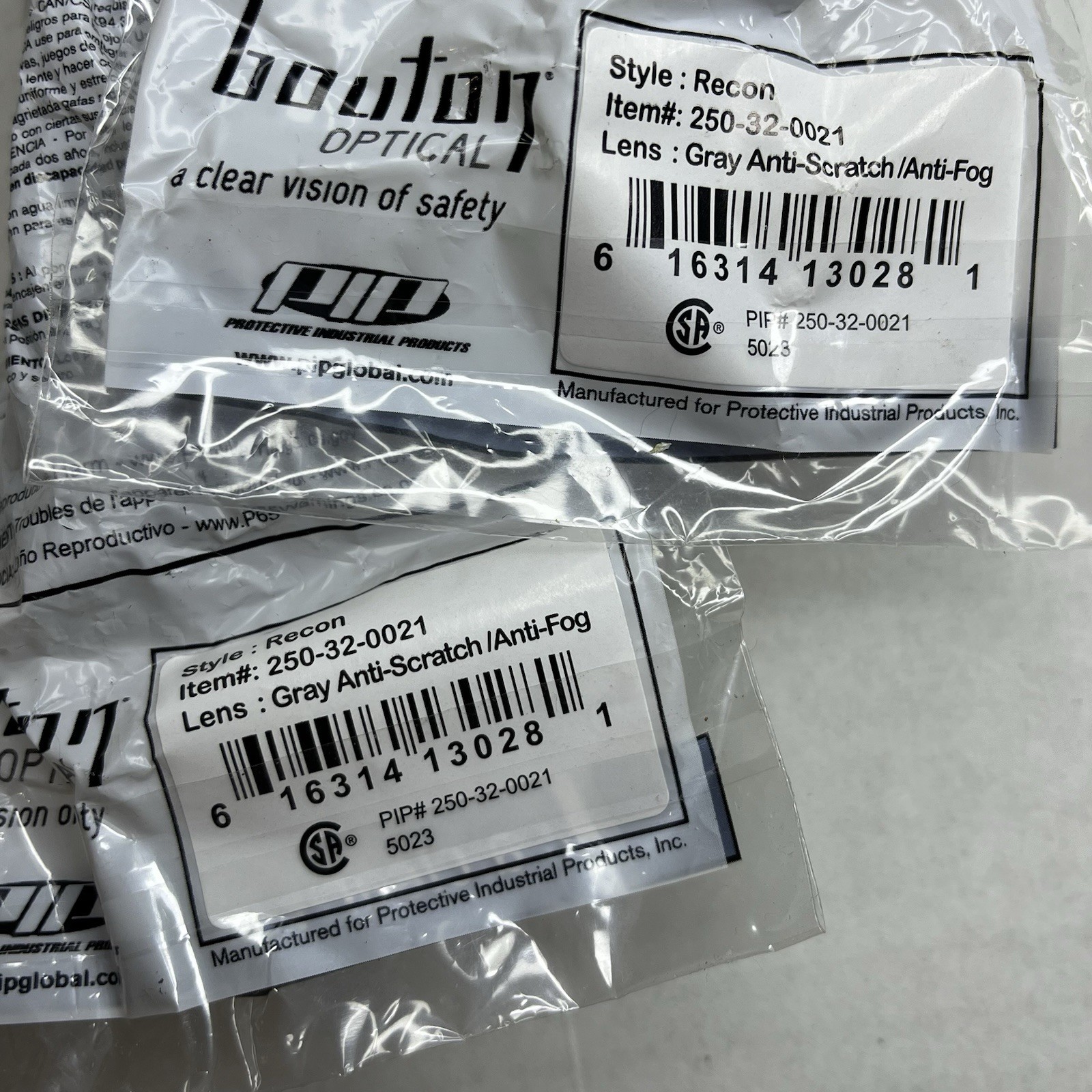Lot of 4 Mixed Bouton Optical Recon/Zenon Z13 Safety Glasses – See Description