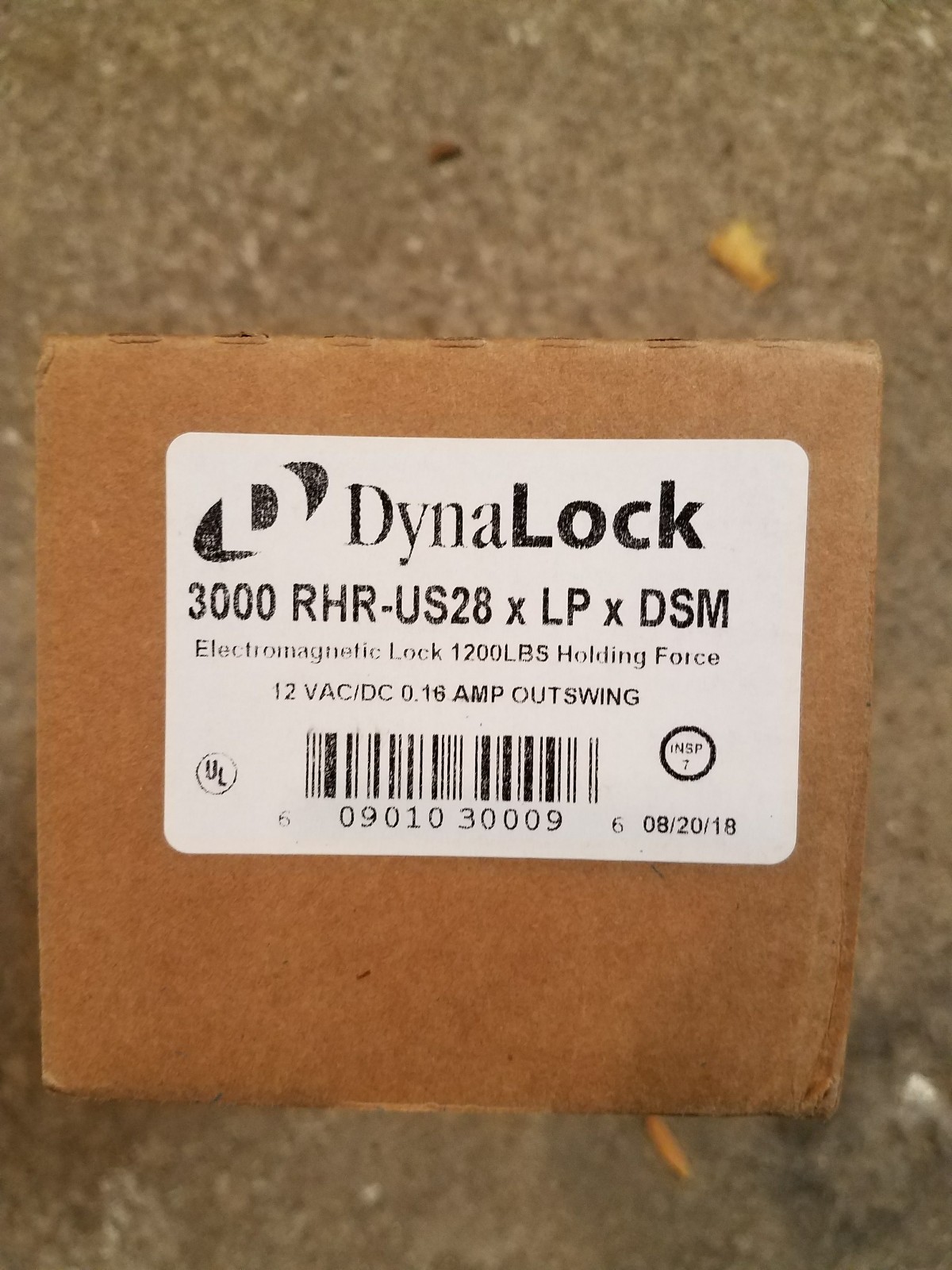 NEW DYNALOCK 3000 RHR-US28 x LP x DSM MAGLOCK! 1500 LBS HOLDING FORCE!