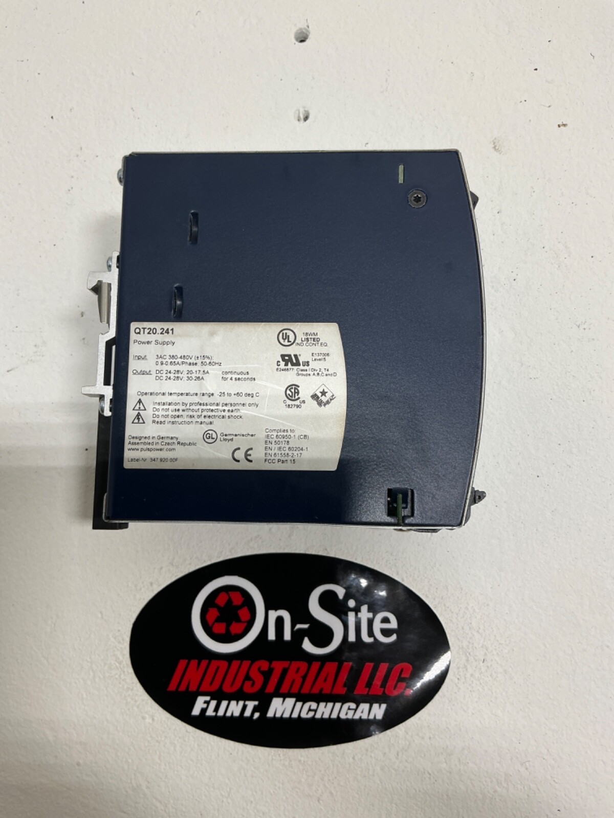 PULS DIMENSION QT20.241 POWER SUPPLY
