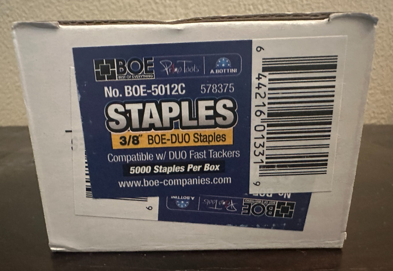Box of 5000 3/8” 20 Gauge Galvanized Staples for Duo Fast BOE-5012C Advance NEW