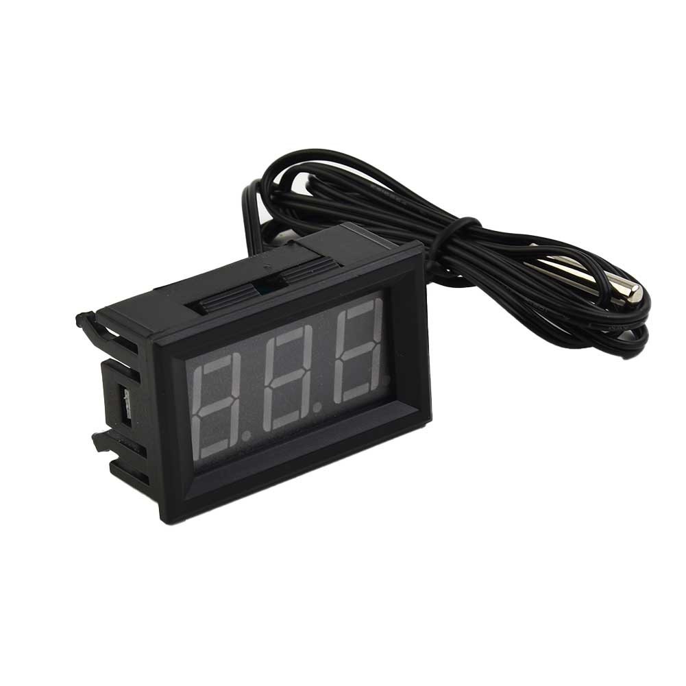 Large LCD Digital Thermometer Temperature Auto Car Meter Gauge With Probe DC 12V