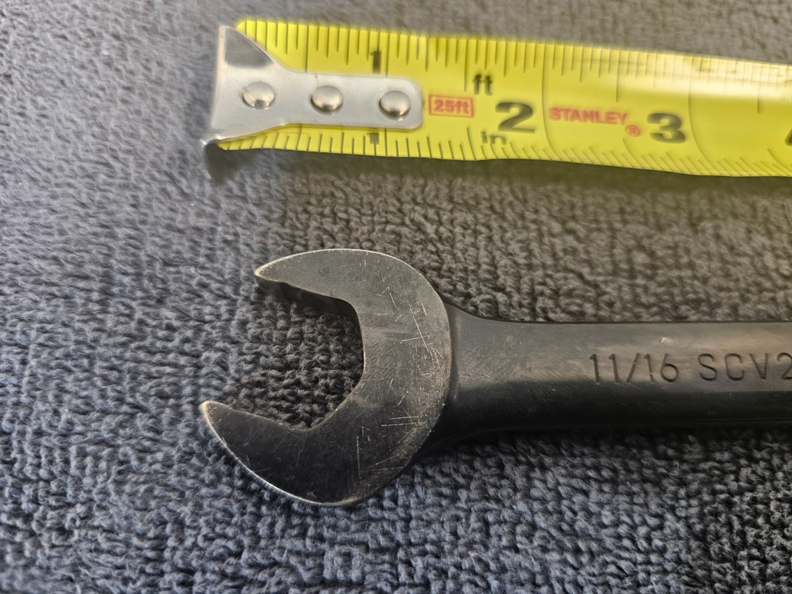 Proto Tools USA, Reversible Combo Ratchet Wrench 11/16in, Black Chrome, SCV22