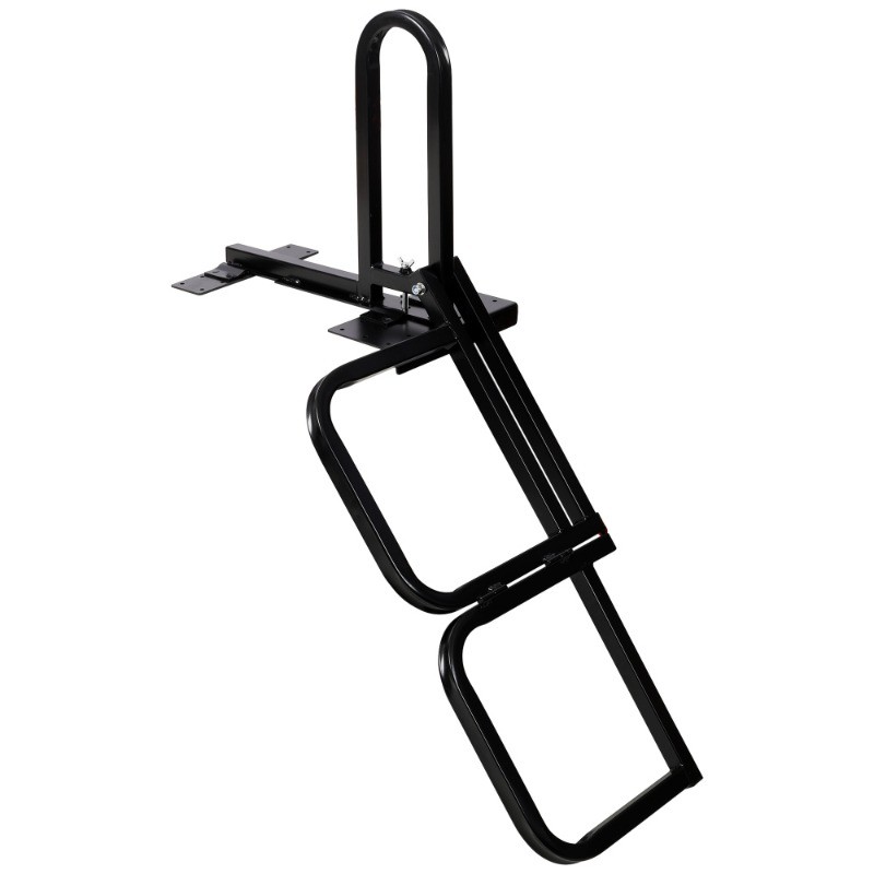 Foldable Pickup Truck Tailgate One-Step Ladder Universal Fit 300LBS Load