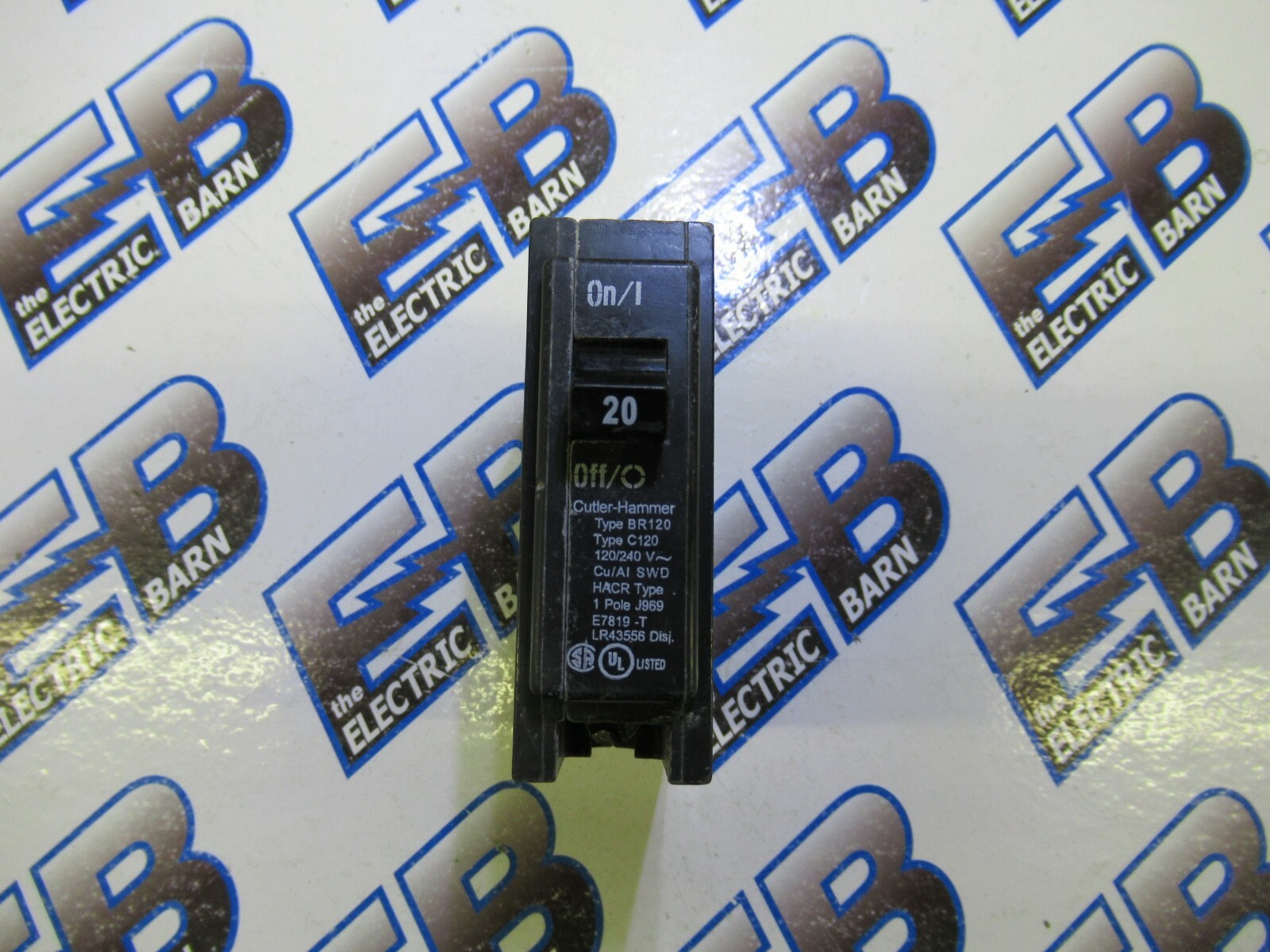 Cutler Hammer Eaton BR120, 20 Amp, 120V, 1 Pole, Circuit Breaker- WARRANTY