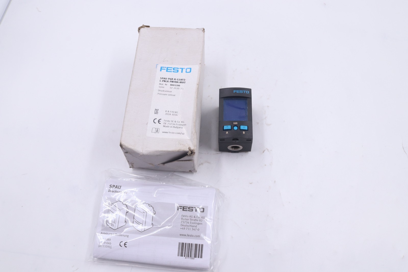 FESTO SPAU-P6R-H-G18FD-L-PNLK-PNVBA-M8U MADE IN BULGARIA