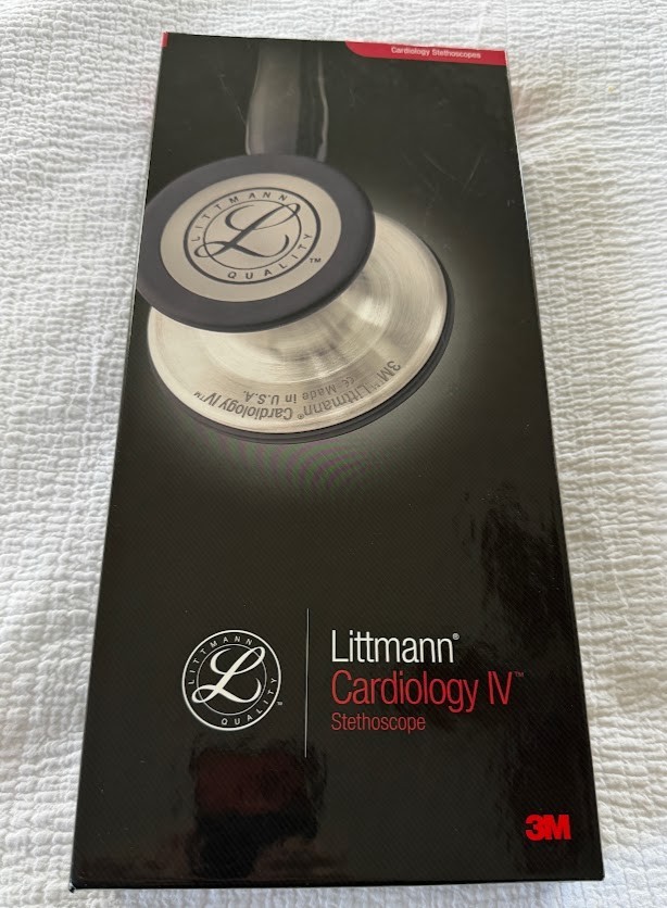 NEW 3M Littmann 6154 Cardiology IV Stethoscope Navy Blue 27″ – LMU-DCOM Engraved