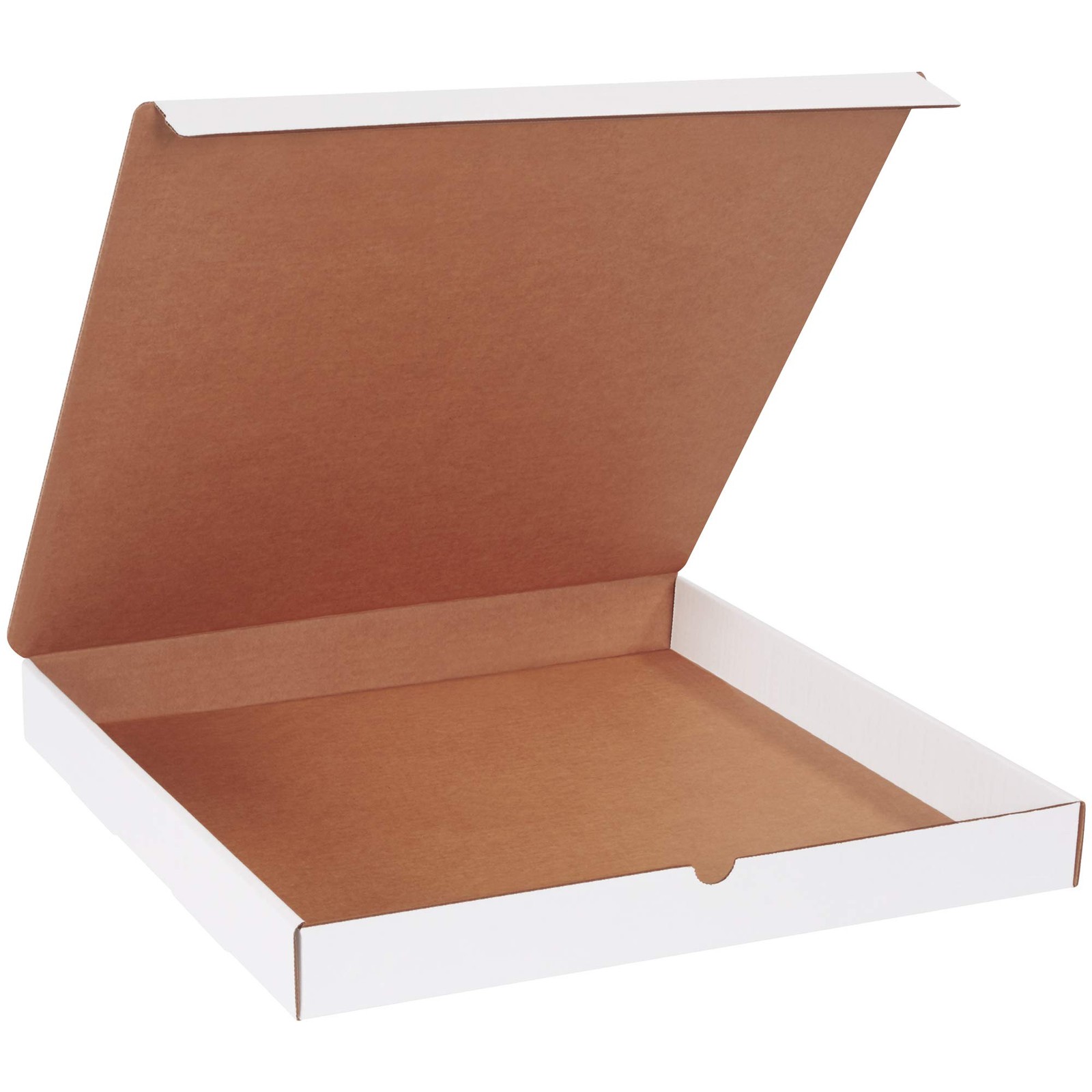 Oyster White Literature Mailers 18x18x2 Inch Strong Corrugated Box Made in USA
