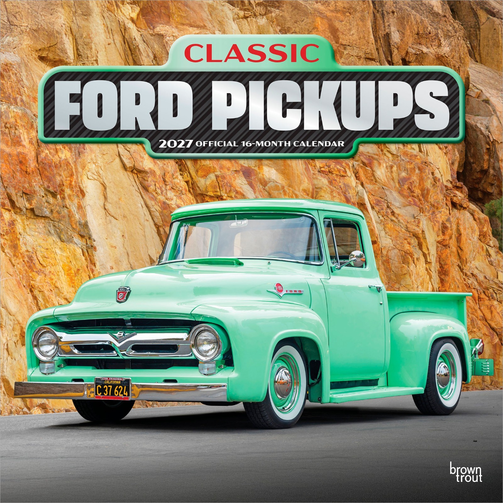 Classic Ford Pickups OFFICIAL | 2027 12×24″ (Hanging) Wall Calendar
