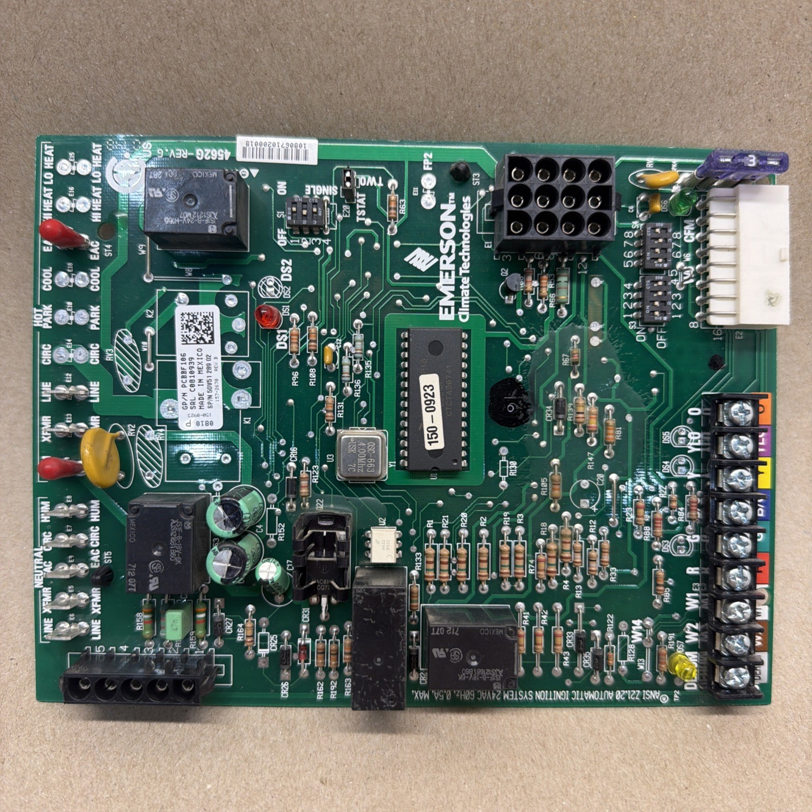 TESTED🔥 Goodman Janitrol Amana PCBBF106 Control Circuit Board 50V51-289-02