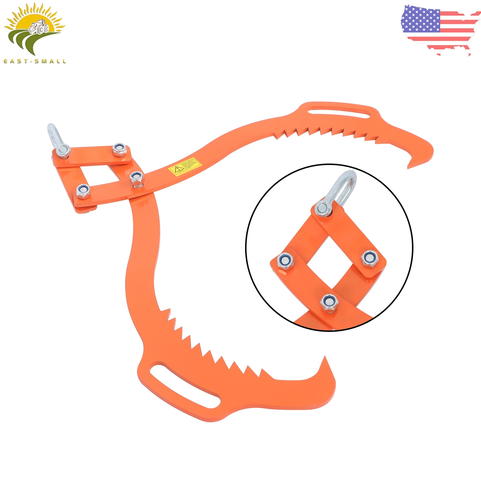 Heavy Duty 2 Claw Timber Log Lifting Logging Tongs Grabber Tong 28in Claw Hook