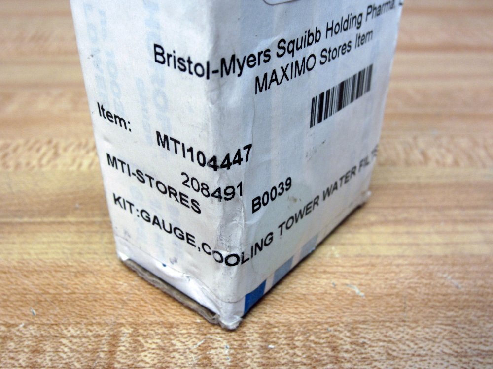 Bristol-Myers MTI104447 2″ Pressure Gauge 60 PSI/4.0 kg/cm²