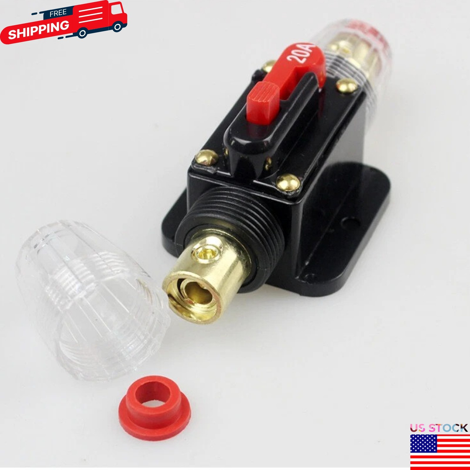 DC 12V-24V Home Solar System Waterproof Circuit Breaker Reset Fuse Inverter