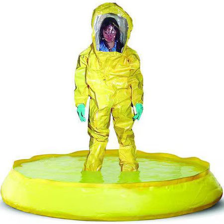 Eagle Mfg T8602 Hazmat Pool, 100 Gal Capacity, 42 In X 42 In X 14 In, Yellow