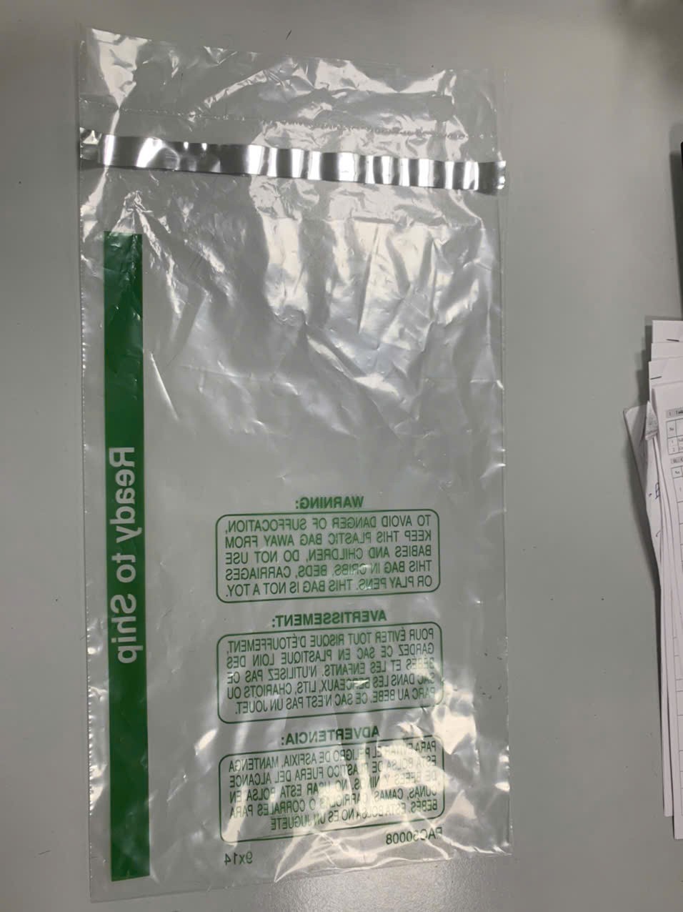 1000 4×6 Self Seal Suffocation Warning Clear Poly Bags 2 mil Free Shipping