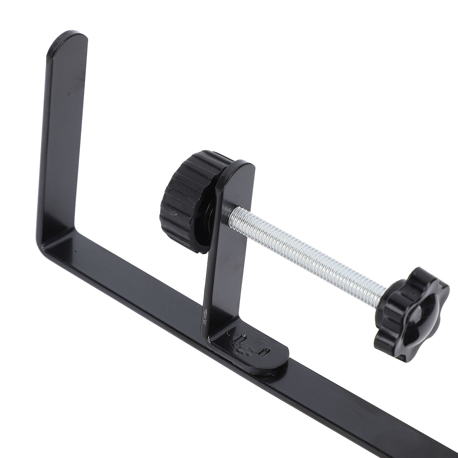 Adjustable Desk Side Storage Organizer Carbon Steel & PP For Office (Black)