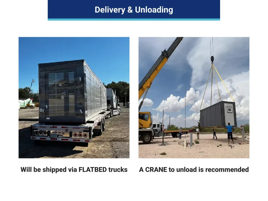 13x20ft Fast Installation Expandable Prefab House Mobile Office W/ Rain Shower