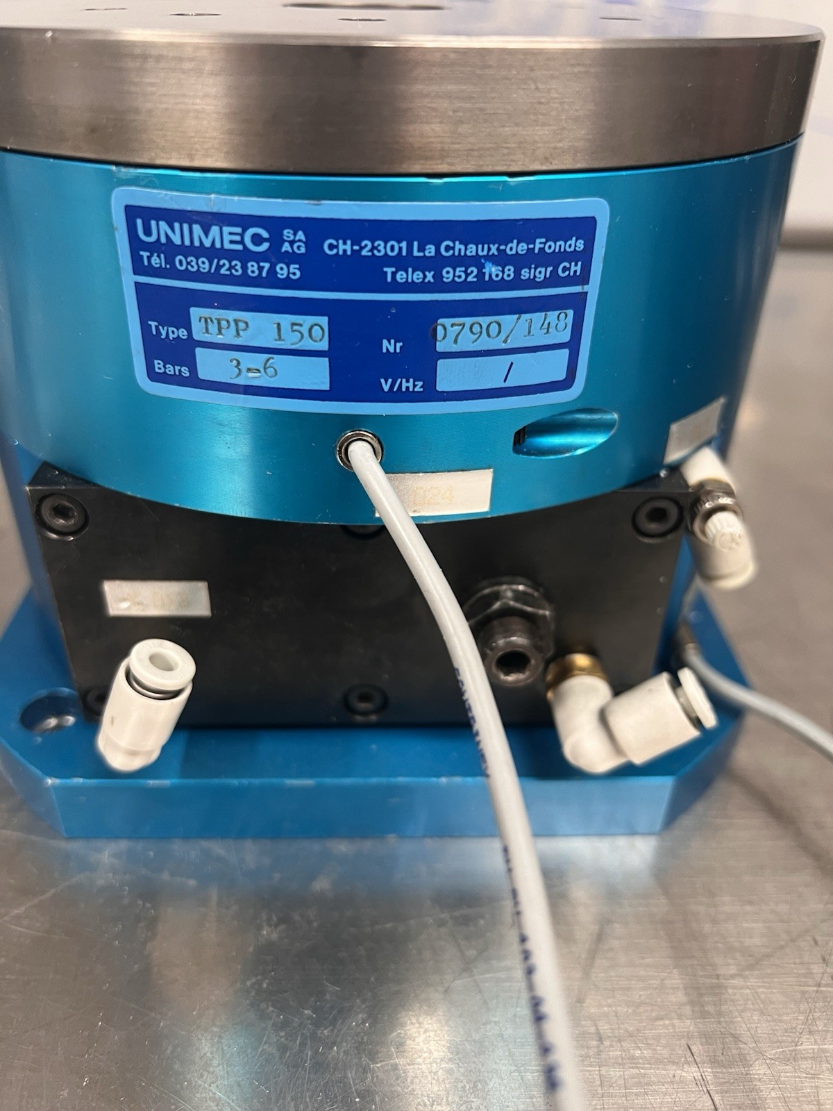 Unimec Type TPP 150 Pneumatic Rotary Indexing Table