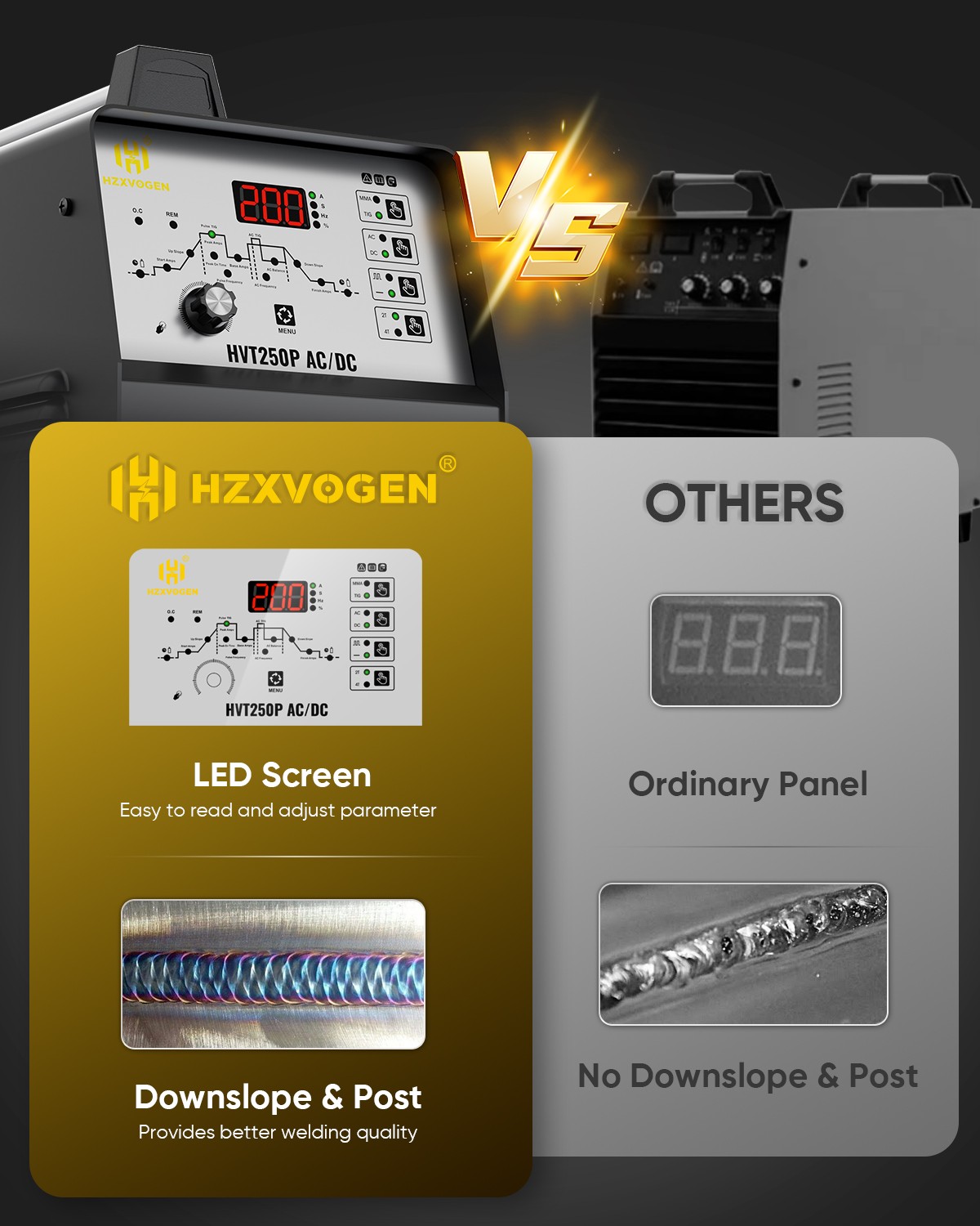 Aluminium AC/DC 200 Amp Digital 110V/230V Pulse Inverter 6 IN 1 STICK TIG Welder