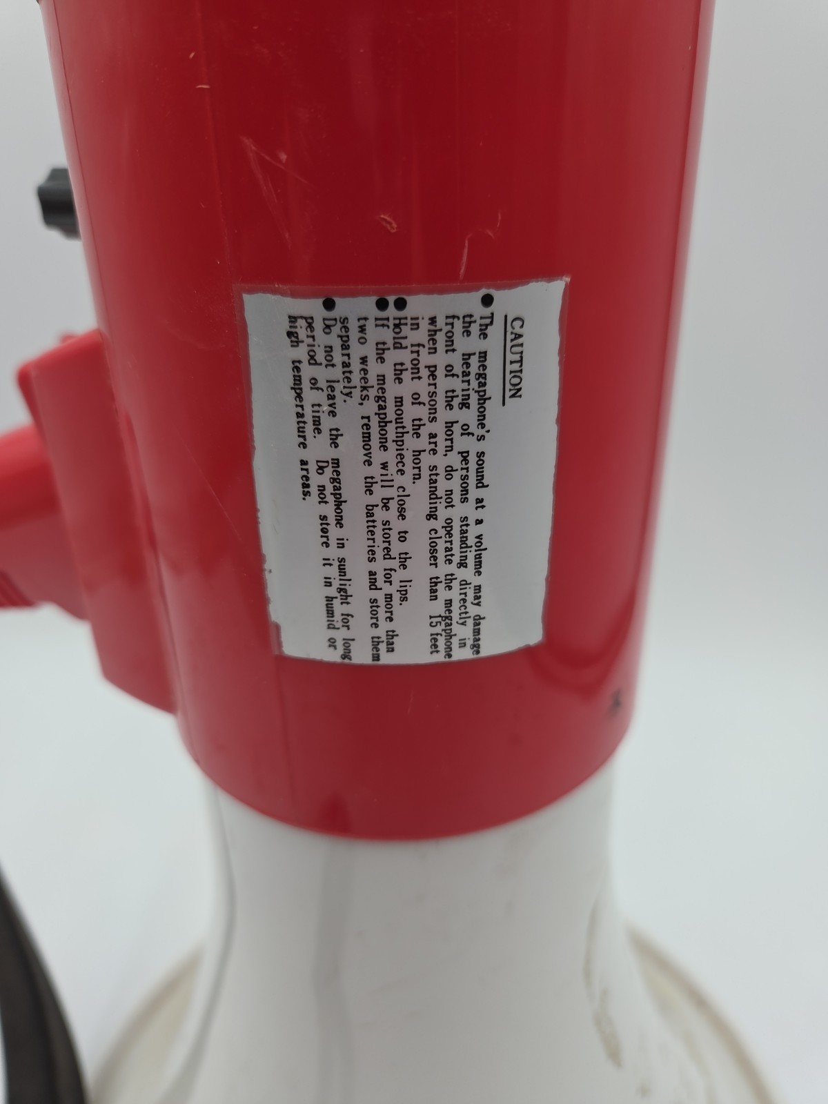 Galls Street Thunder Megaphone Bull Horn 15” W/ 9” Cone – Parts or Repair