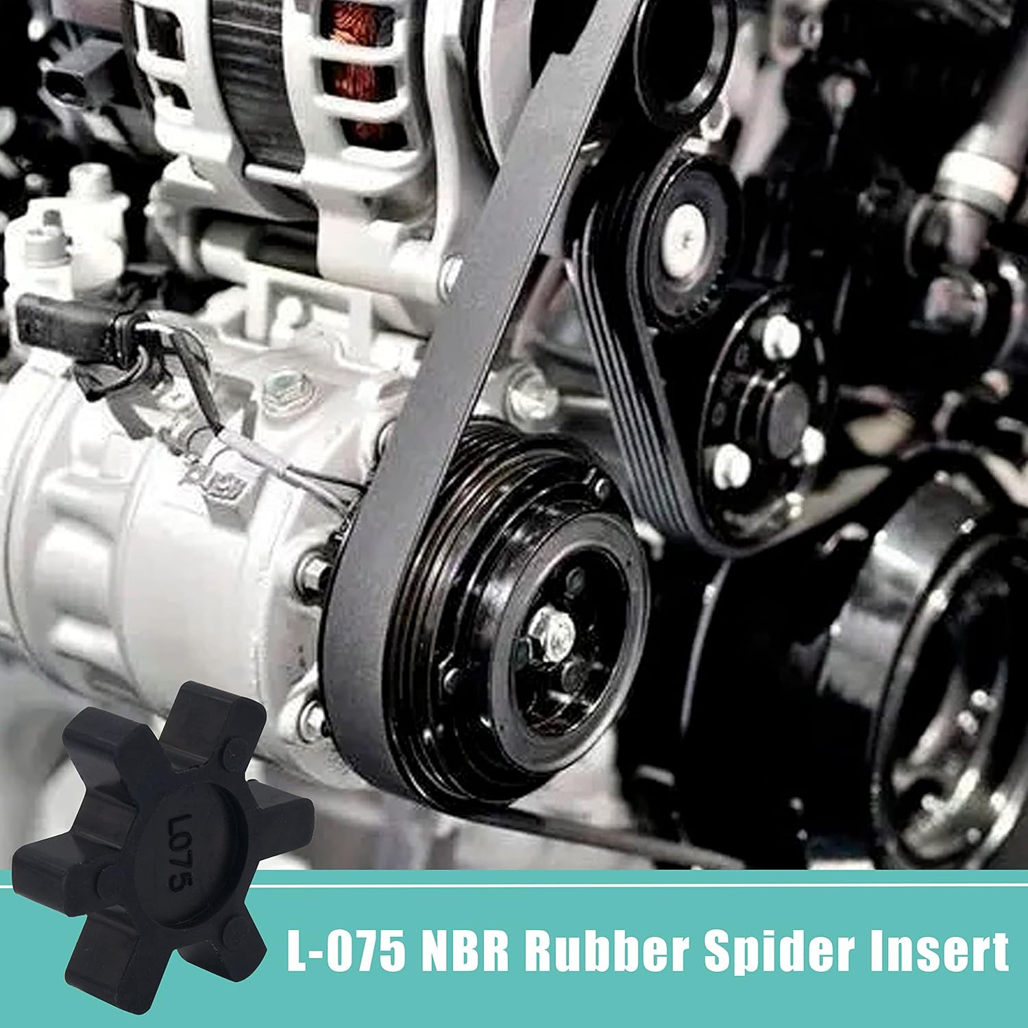 4Pcs L075 Lovejoy Rubber Spider Insert Closed Fits L075 Coupling