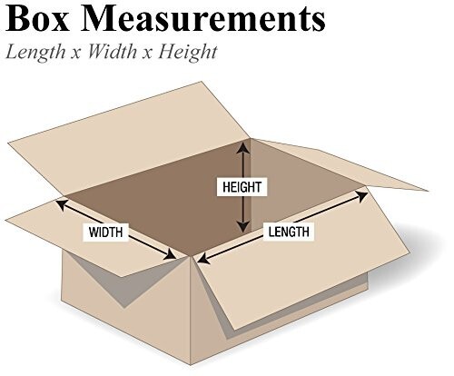 25 Pcs Corrugated Boxes 14 x 4 x 4 Shipping Packing Moving Box Carton, Kraft