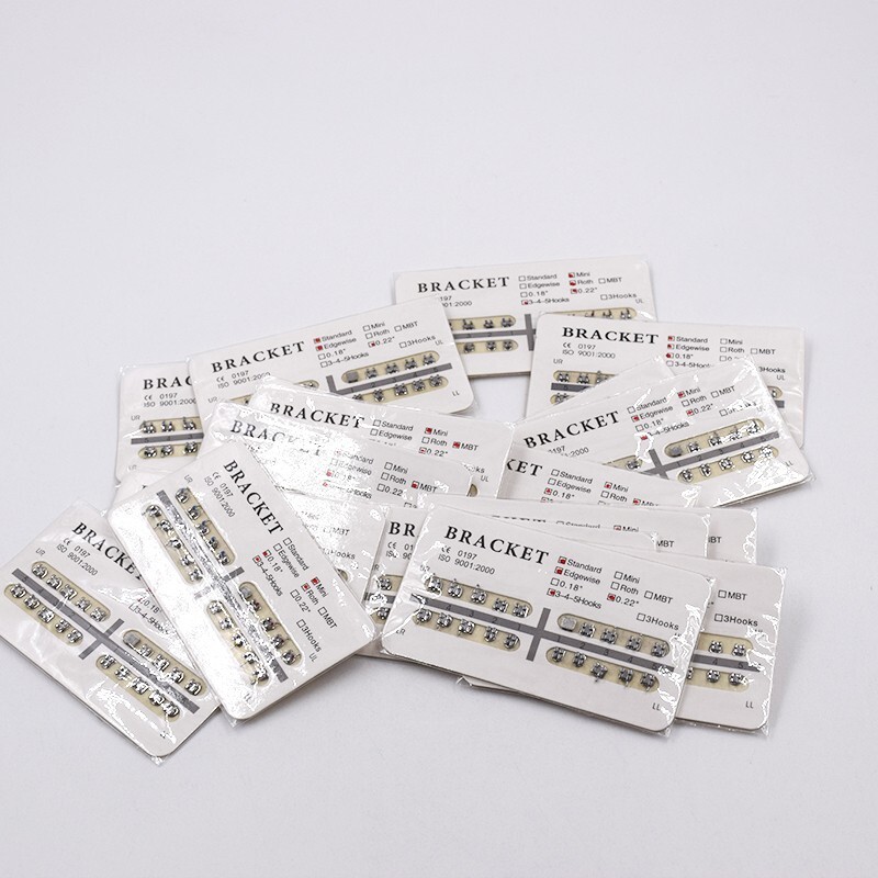 Dental Ortho Bracket Braces Mini/Standard 018/022 Roth/MBT/Edge No/3/345 Hooks