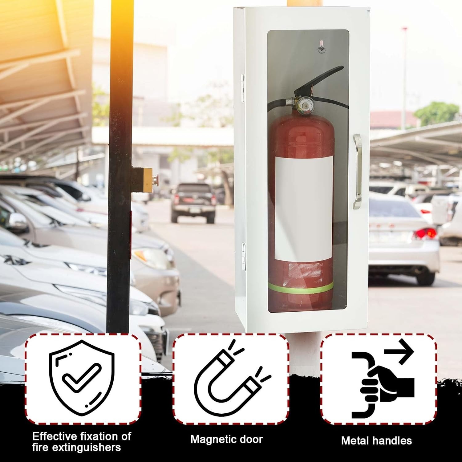 10lb Fire Extinguisher Cabinet Wall & Surface Mount 24-3/4 H x 10-1/4 W x 6-3/4