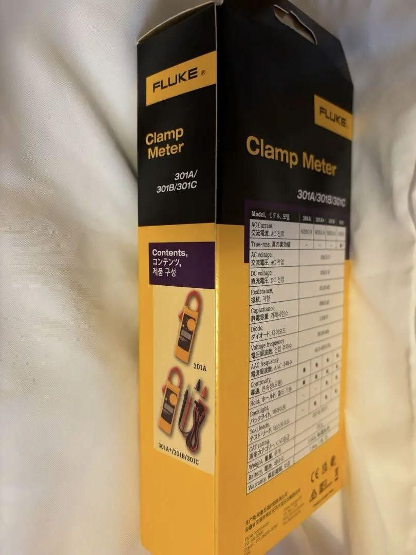 FLUKE Digital Clamp Meter 301A Tester Versatile Tool Yellow Electrical JP