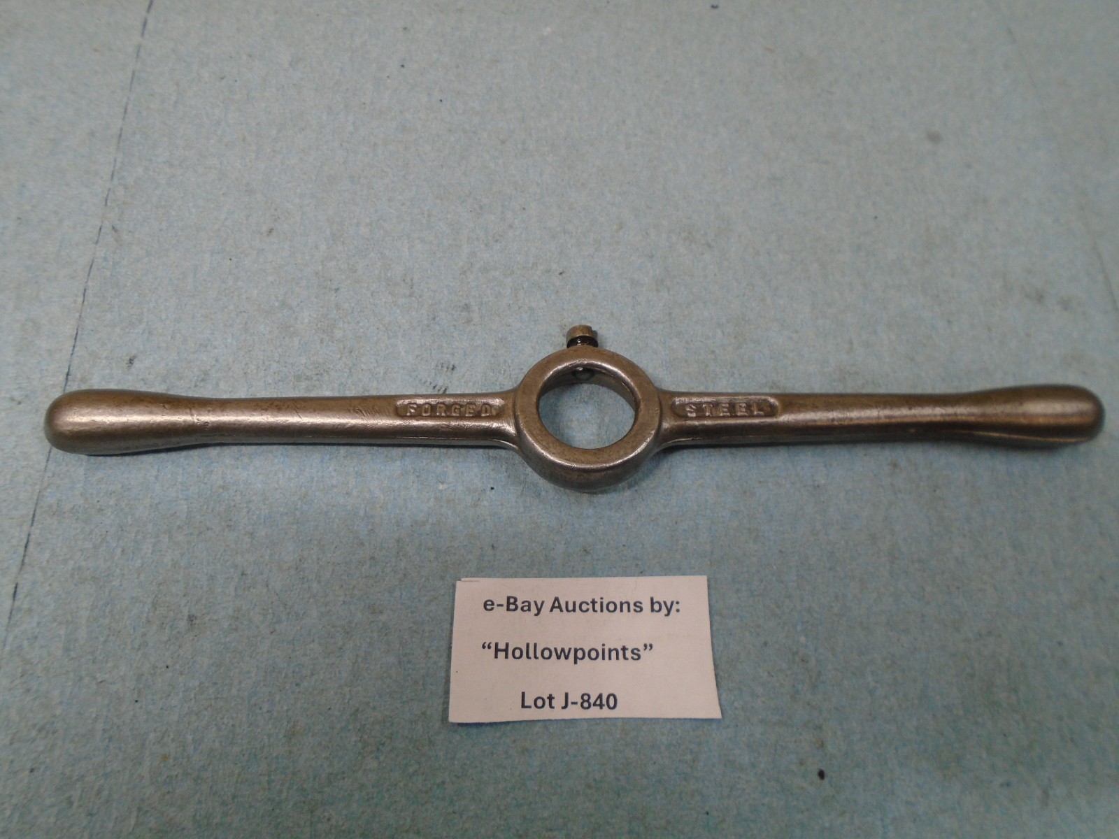 ACE No Name 1″ Round Forged Steel Die Handle Holder 9″ Long J840
