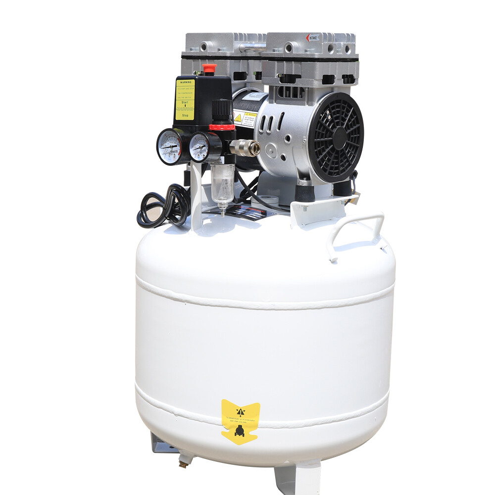 40L Portable Dental Air Compressor Oil Free Silent Air Pump 115 PSI