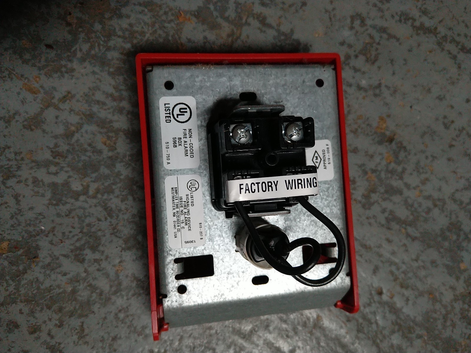 SIMPLEX 4099-9001 ADDRESSABLE PULL STATION