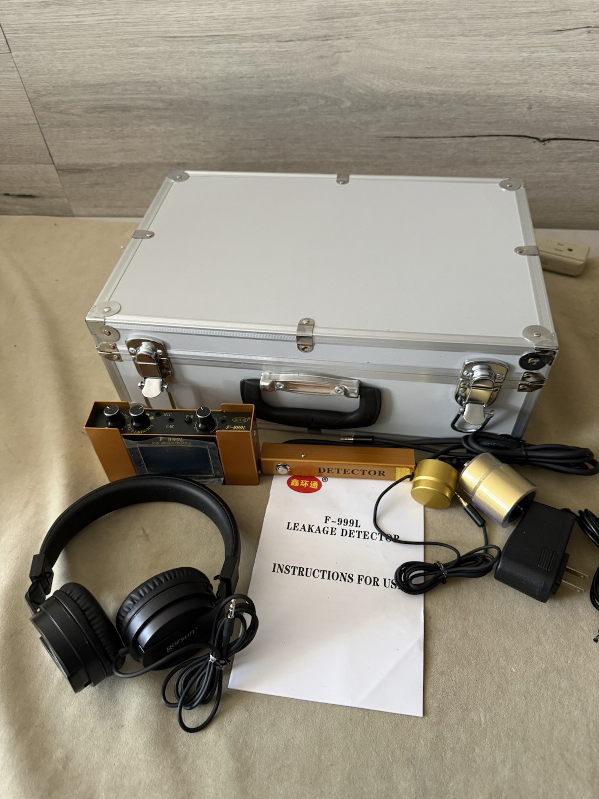 Underground Water Leak Detector F-999L – Two Size Sensors Precise Positioning