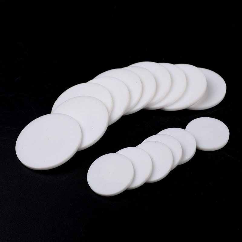10Pcs 5-100 Mm PTFE Solid Round Seal Gaskets Disc Thick 0.5/1/1.5/2/3/4/5/6/8 Mm