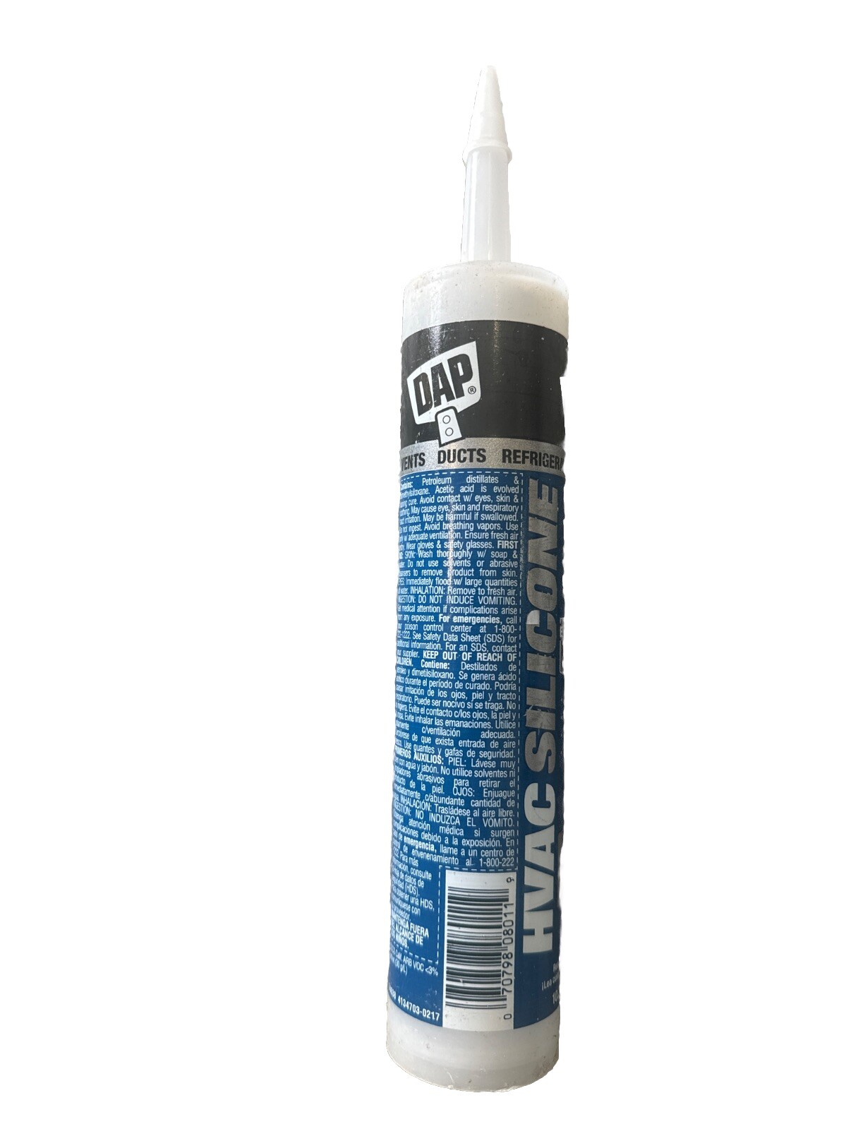 DAP HVAC Silicone Clear 100% RTV Silicone HVAC Sealant 10.3 oz