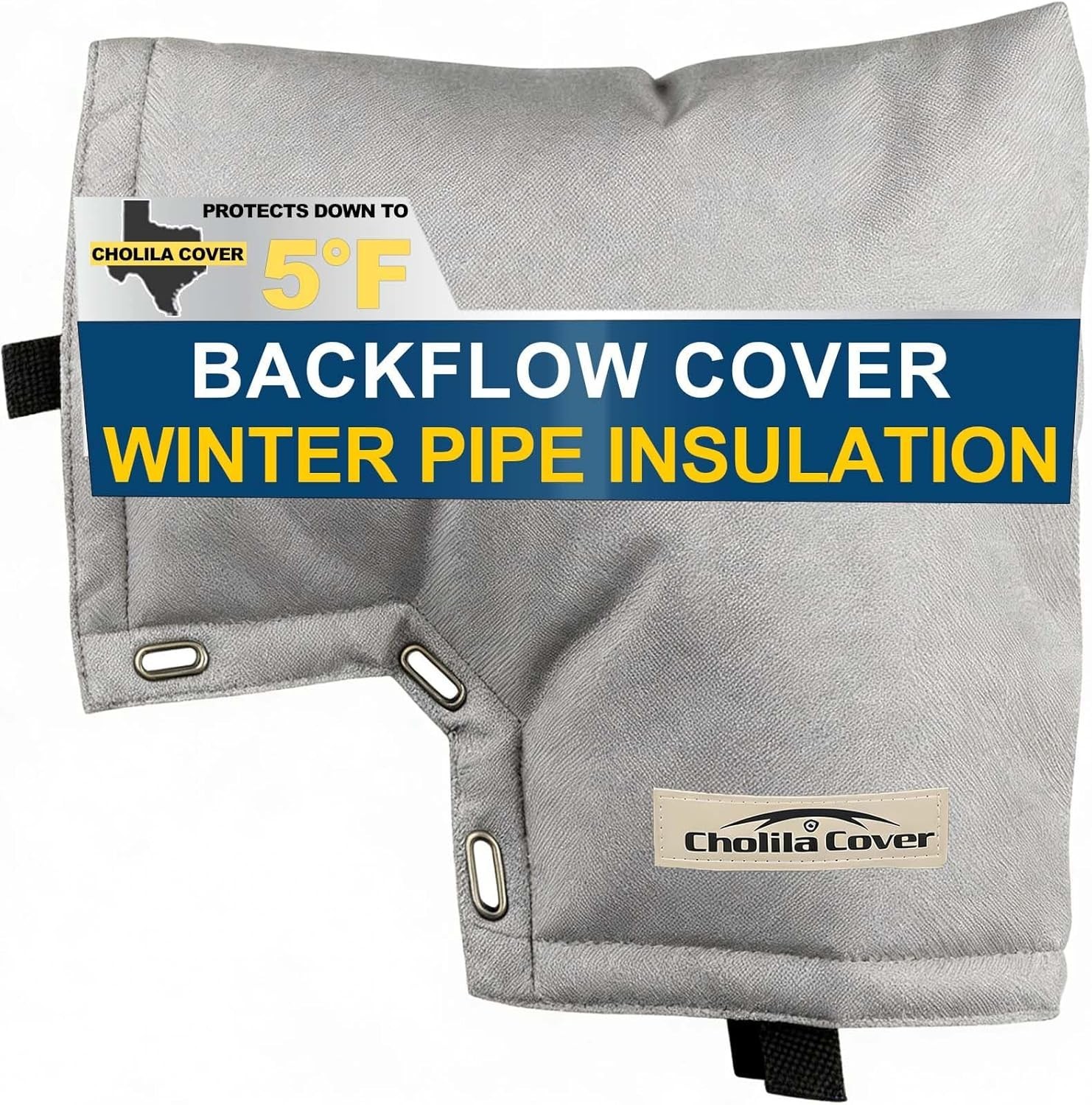Weatherproof Backflow Insulation Cover – Grey