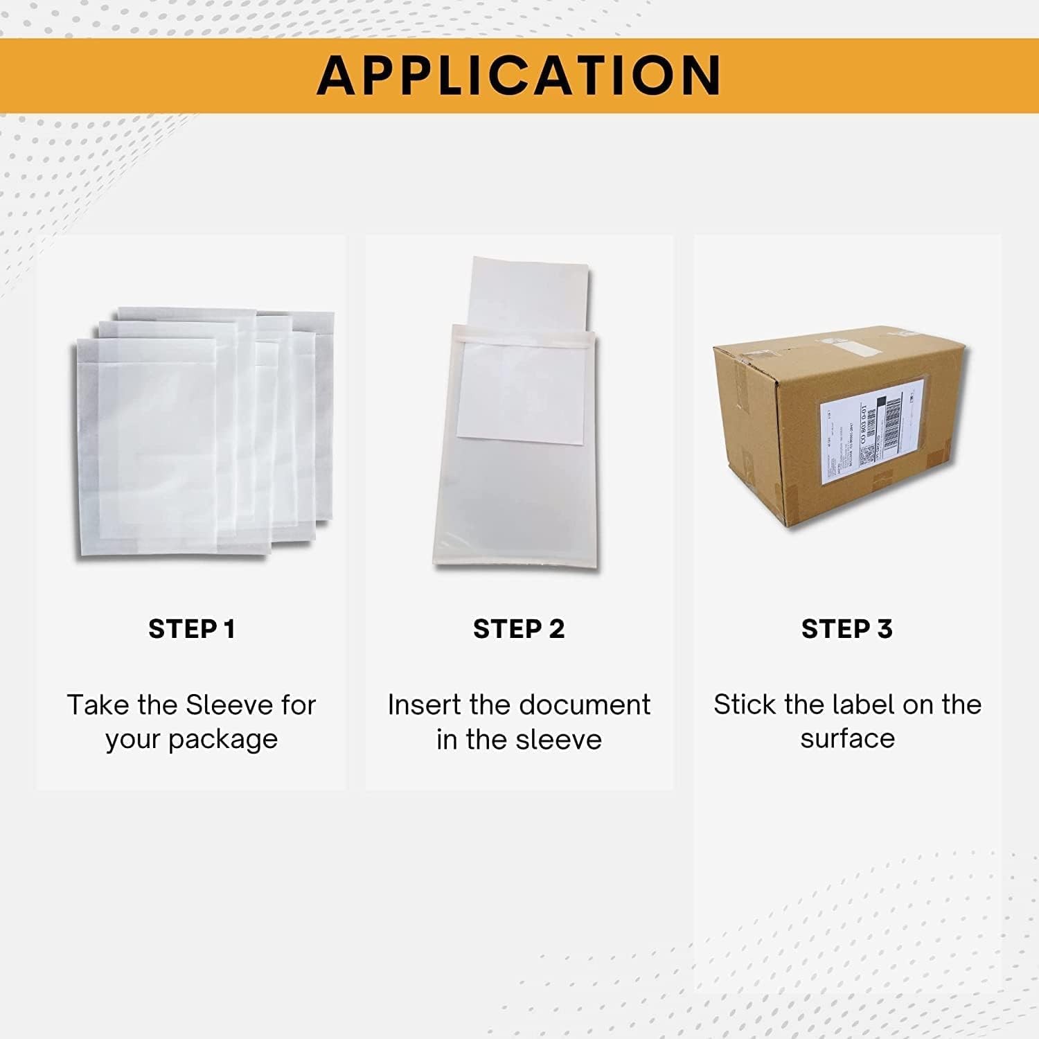 Buck Tape As Tough As A Buck 300 Pack 6X9 Label Self-Adhesive Slip Pouches