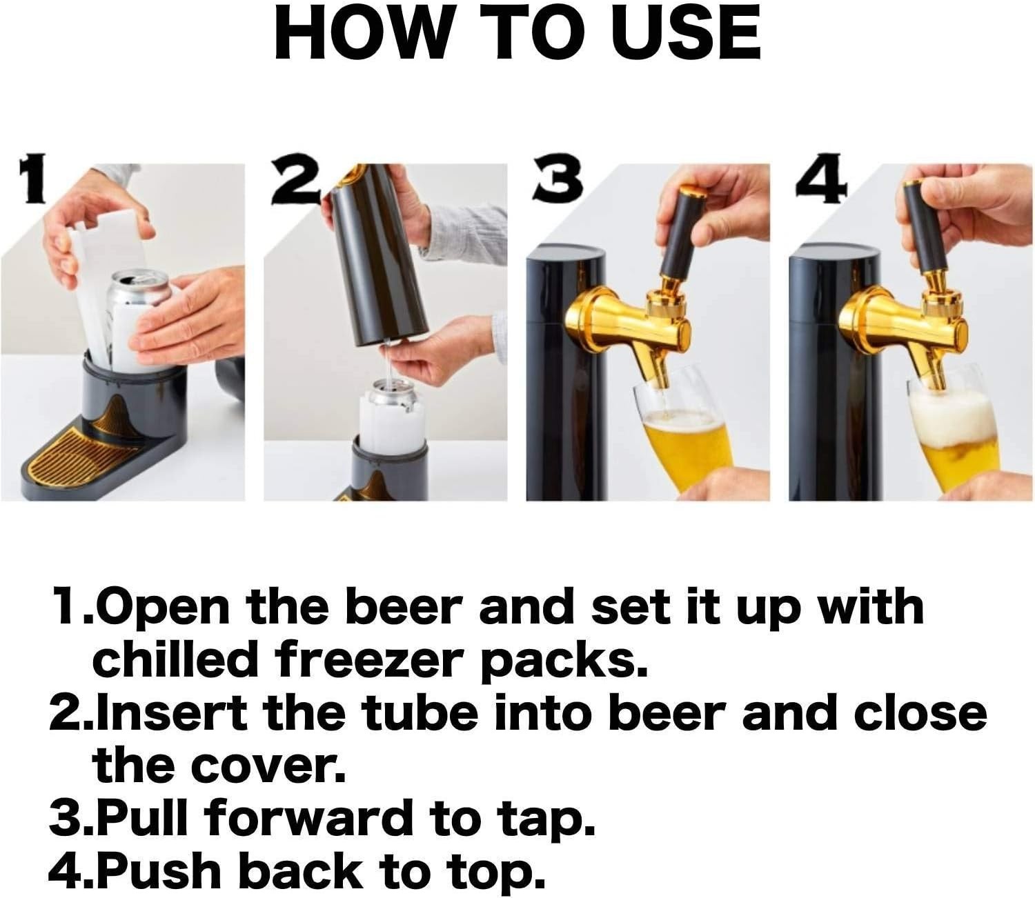 Draft Pour Beer Dispenser & Ultra Fine Foam Maker – Perfect for Home and Parties