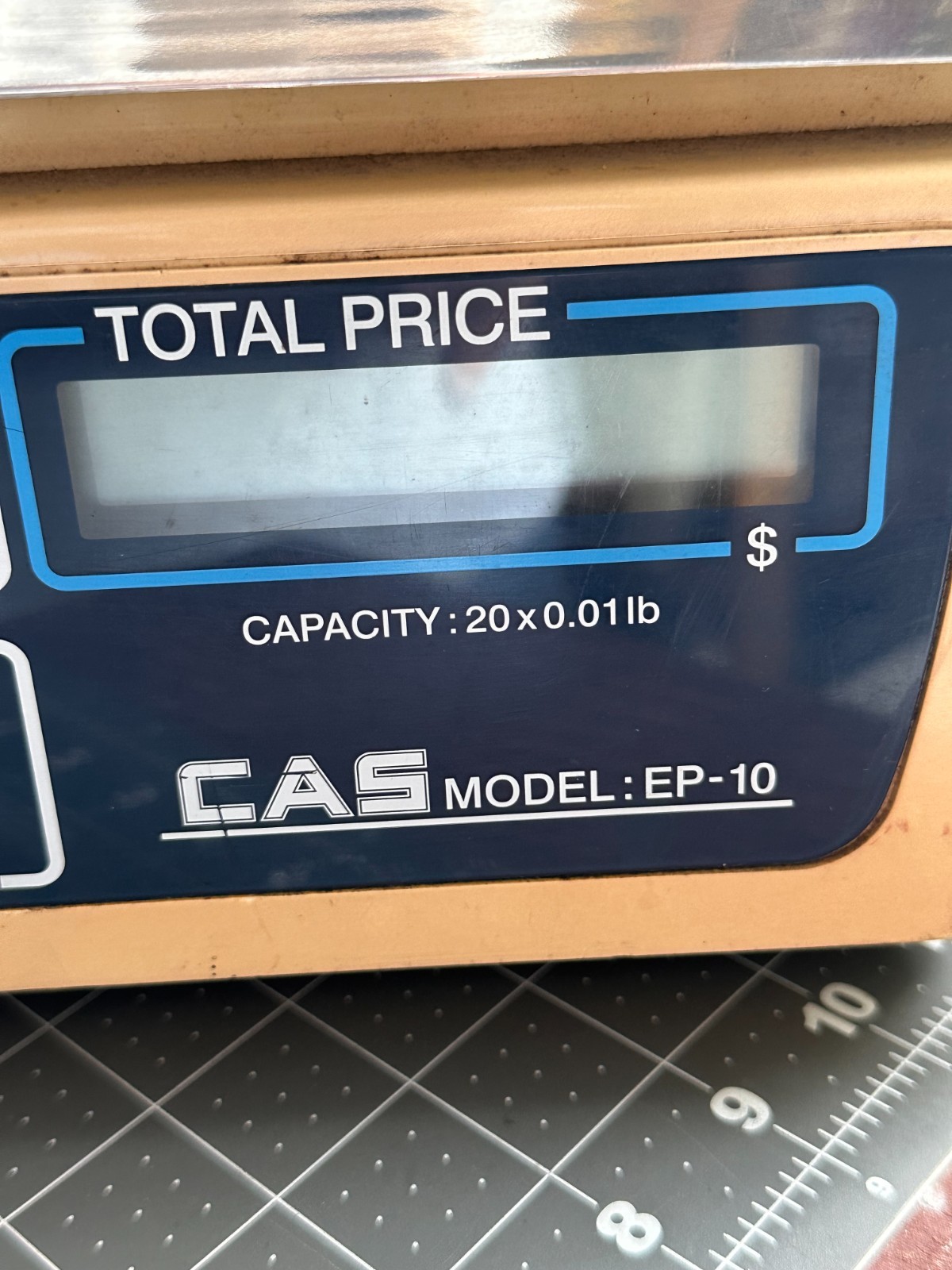 WORKING CAS EP-10 Electronic Bench Counting Scale 20 lb x 0.1 lb Digital Retail