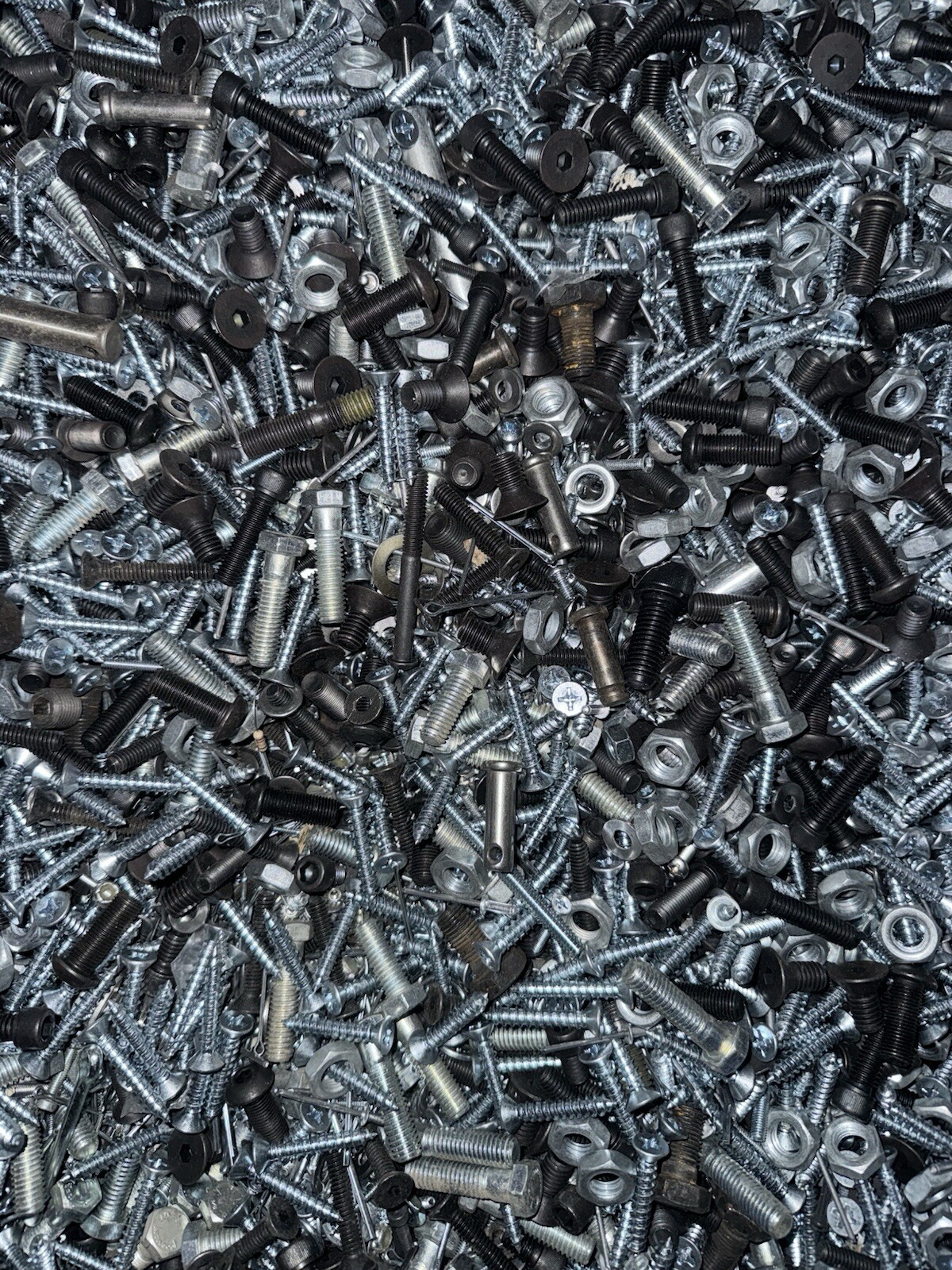 5 LBS: New MIXED LOT STEEL BOLTS NUTS SCREWS AND FASTENERS