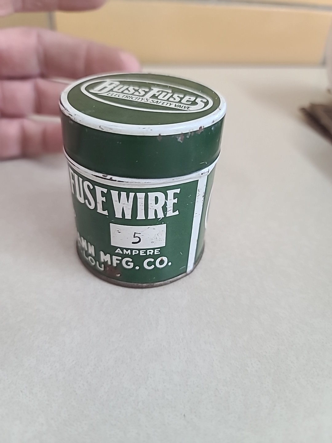 Vintage Bussmann 5 Amp Spool Of Buss Fuse Almost Full 15 Ounces