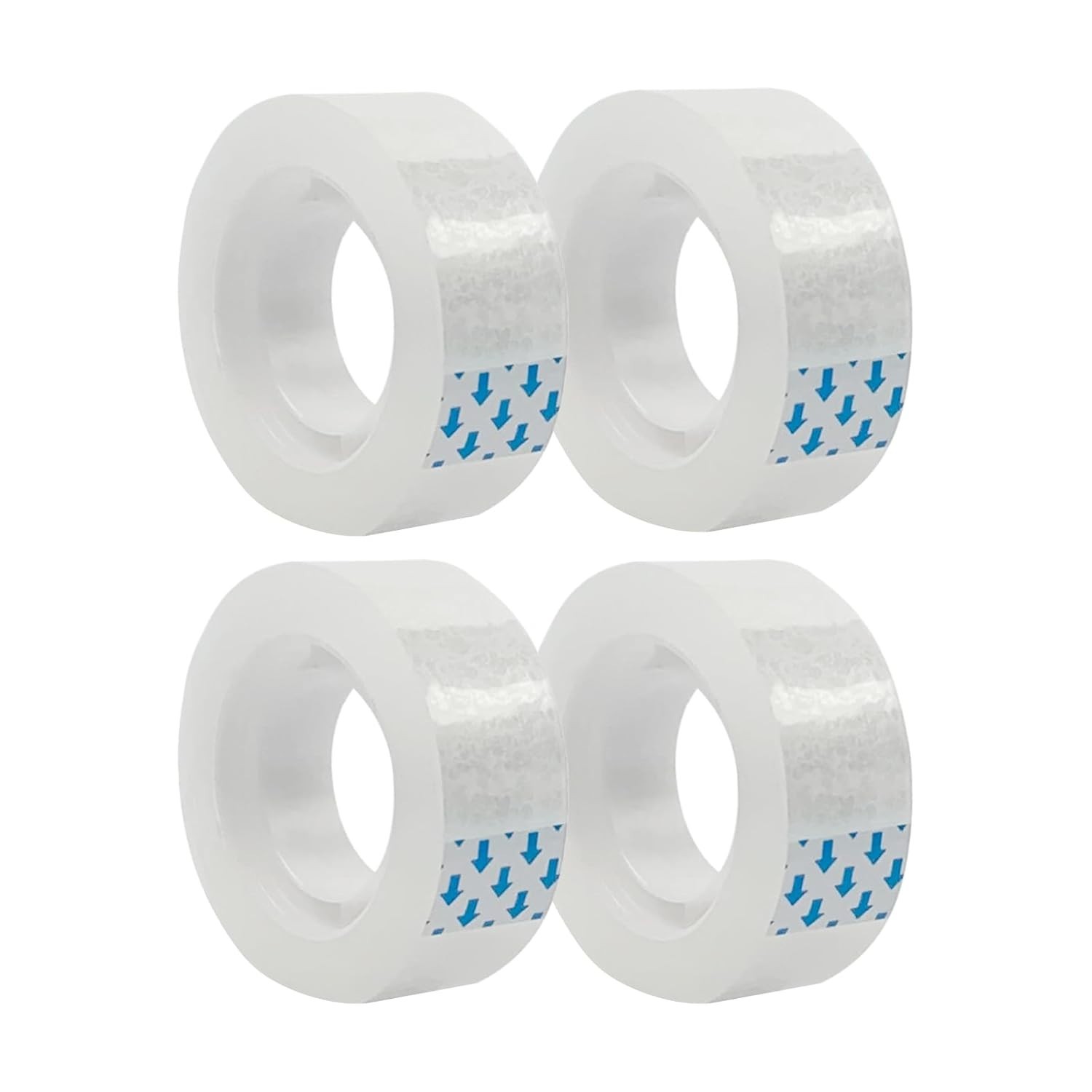 Versatile 4 Roll Clear Tape Set – 27.3 Yards, Great for Crafts & Everyday Use