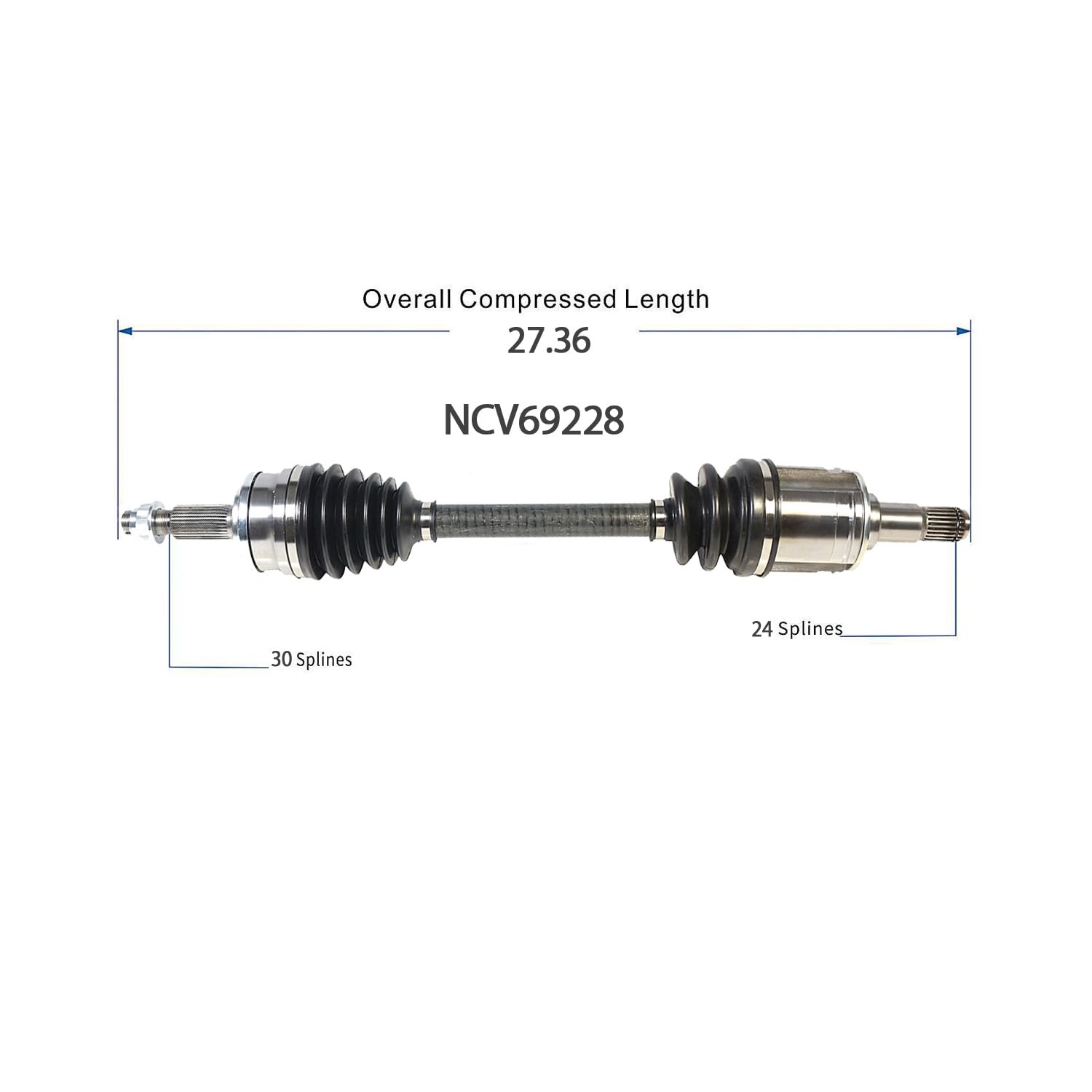 CV Axle Front Left 2020-2024 Toyota Highlander FWD AWD Hybrid NCV69228