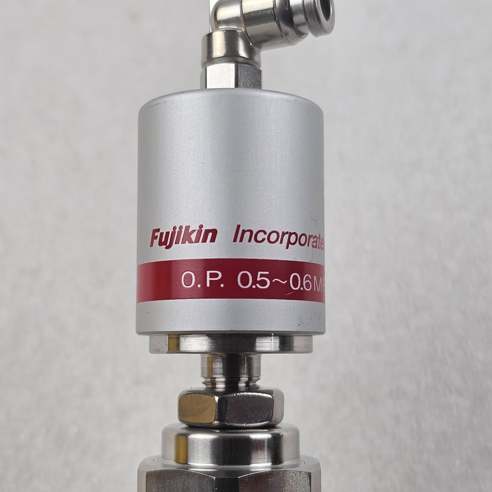Fujikin Incorporated O.P. 0.5~0.6MPa TYPE N.C./ FUJIKIN316L-P / JBWVU000