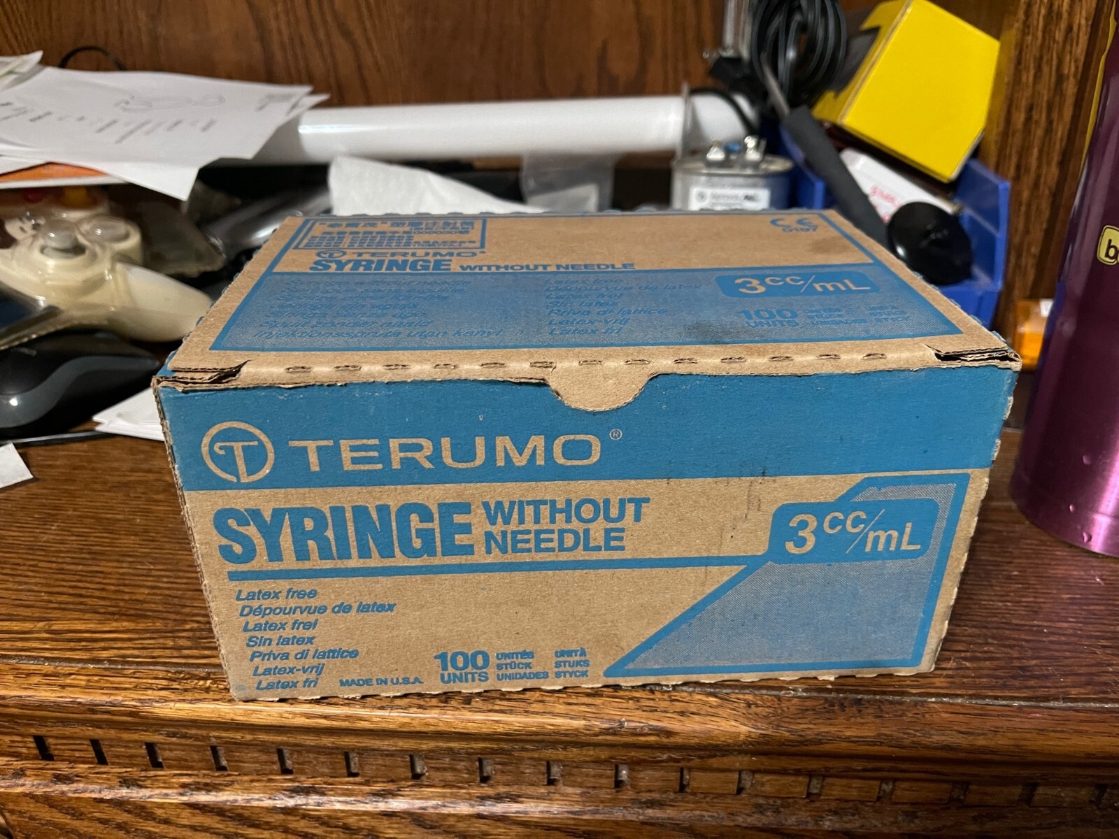 5 Terumo Syringe, 3cc/mL, Luer Lock Tip, 100/Box show to be expired