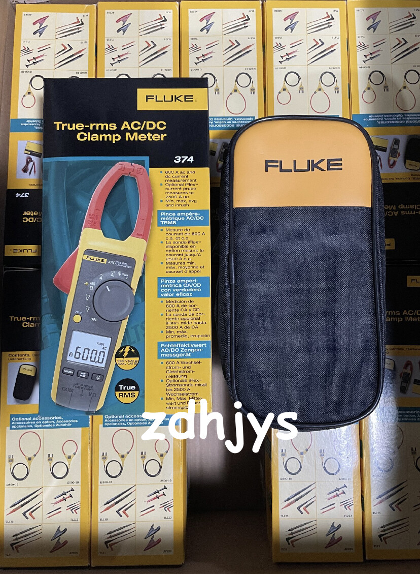 NEW FLUKE 374 TRUE RMS AC/DC CLAMP METER WIRELESS fedex or DHL#