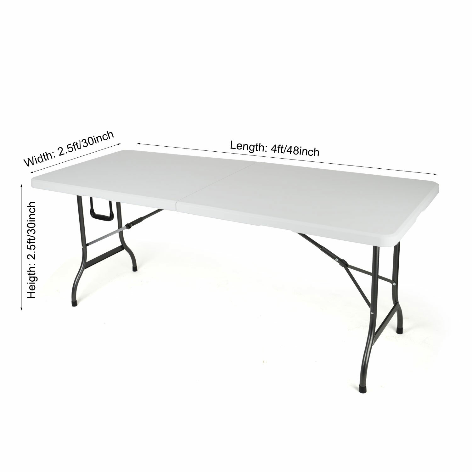 4′ ft. x 2.5′ ft. Fitted Polyester Tablecloth Table Cover Wedding Banquet Red